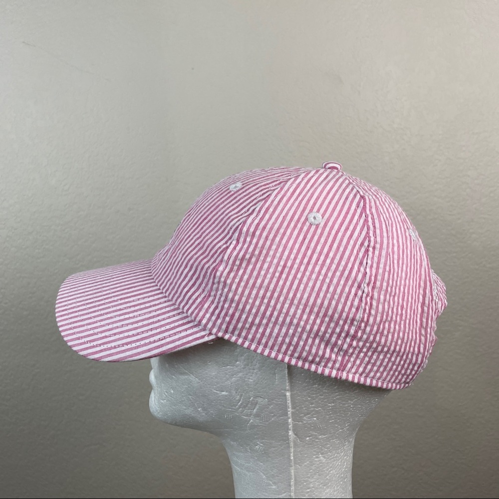 Vineyard Vines Pink Striped Whale Hat OSFM - Picture 5 of 6